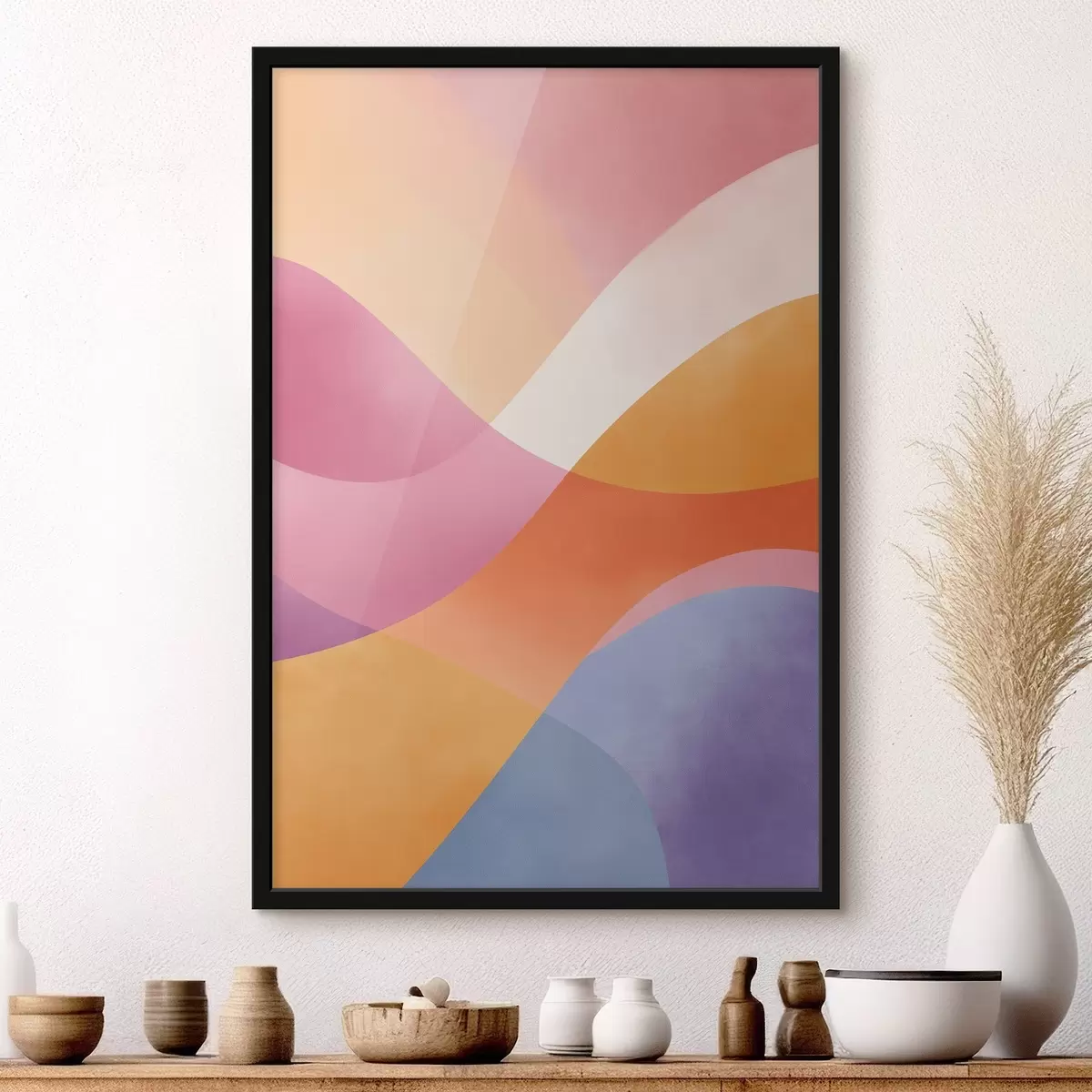 Poster Vloeibare vormen f46053