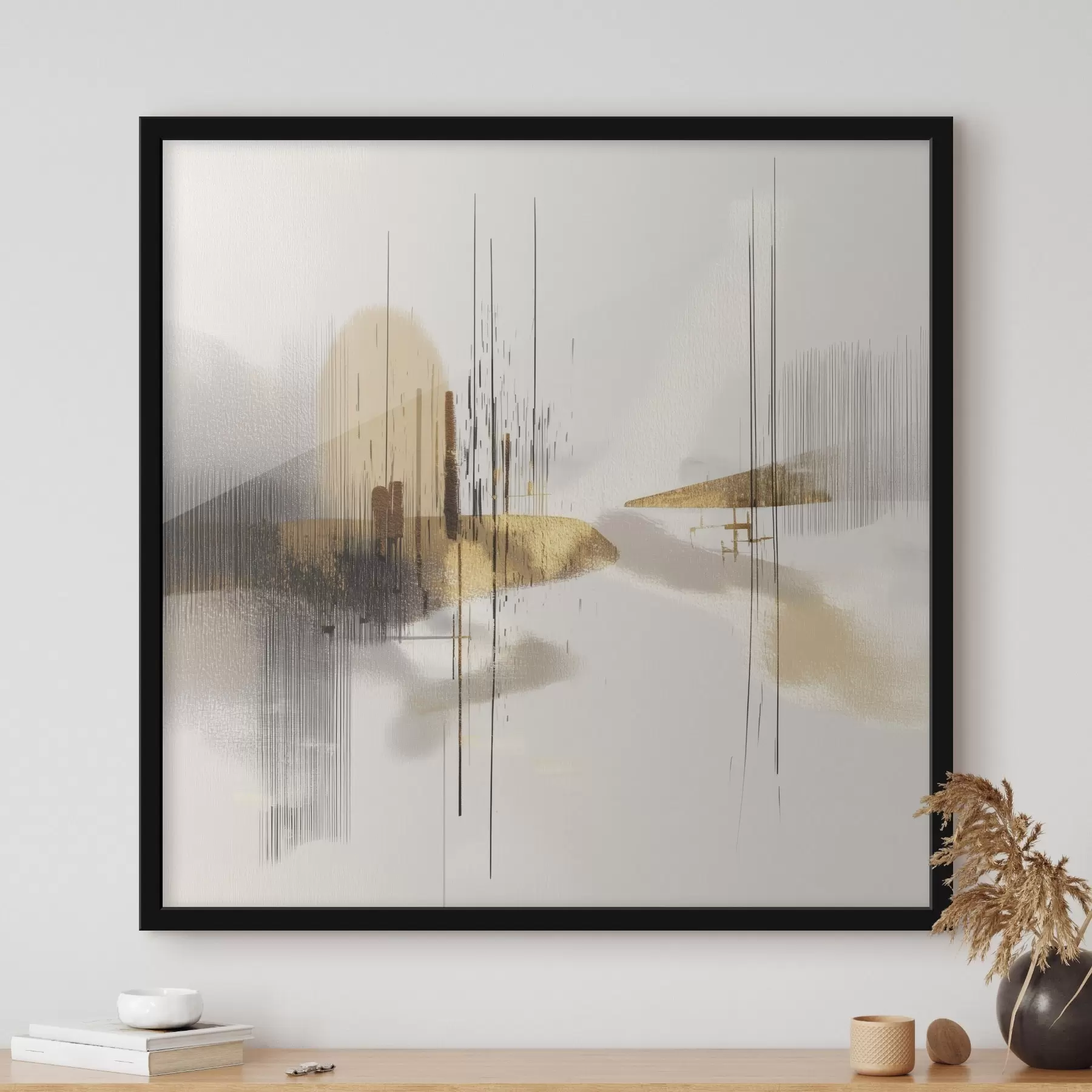 Papier peint photo Côte calme dans un style graphique minimaliste f45849