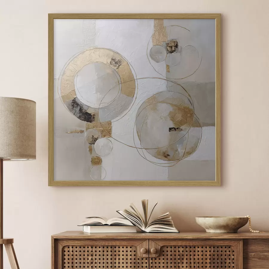 Papier peint photo Cyclicité des formes dans le style abstrait moderne f45851
