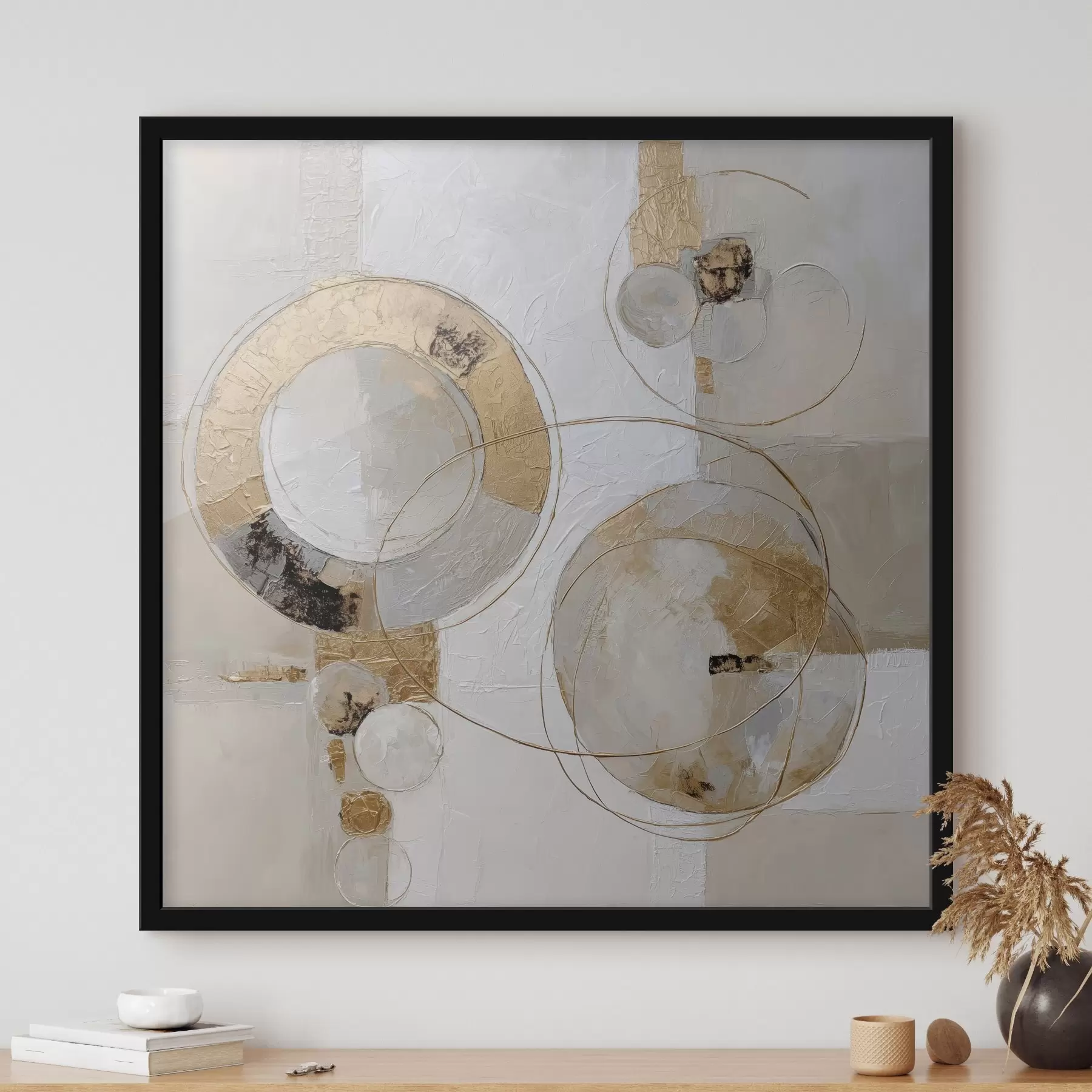 Fotobehang Cycliciteit van vormen in de moderne abstracte stijl f45851