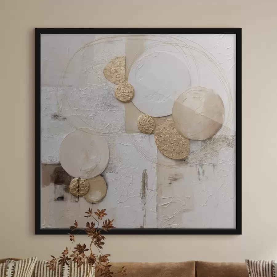 Papier peint photo Abstraction dans le style pictural volumétrique f45852