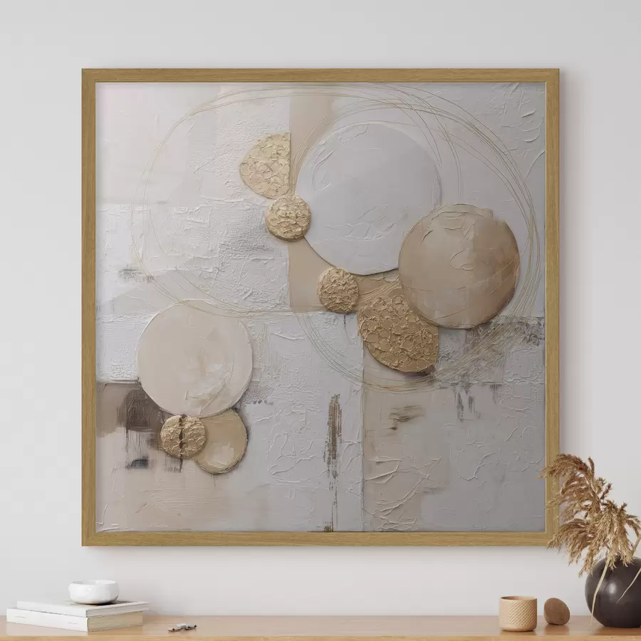 Papier peint photo Abstraction dans le style pictural volumétrique f45852