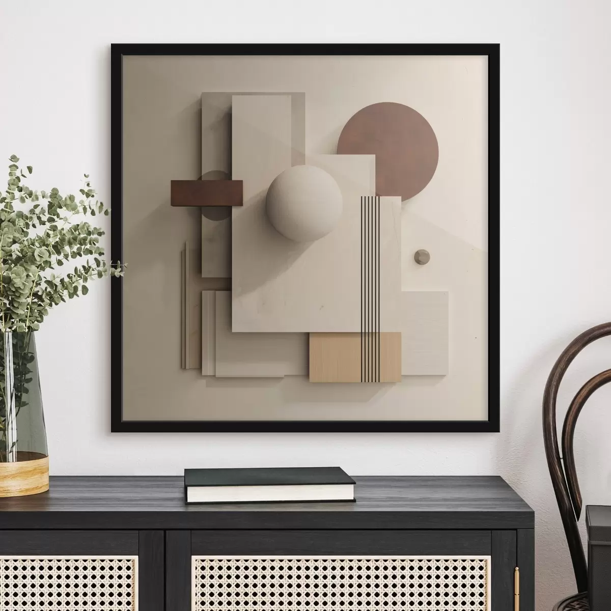 Affiche Géométrie du calme dans un style minimaliste moderne f45856