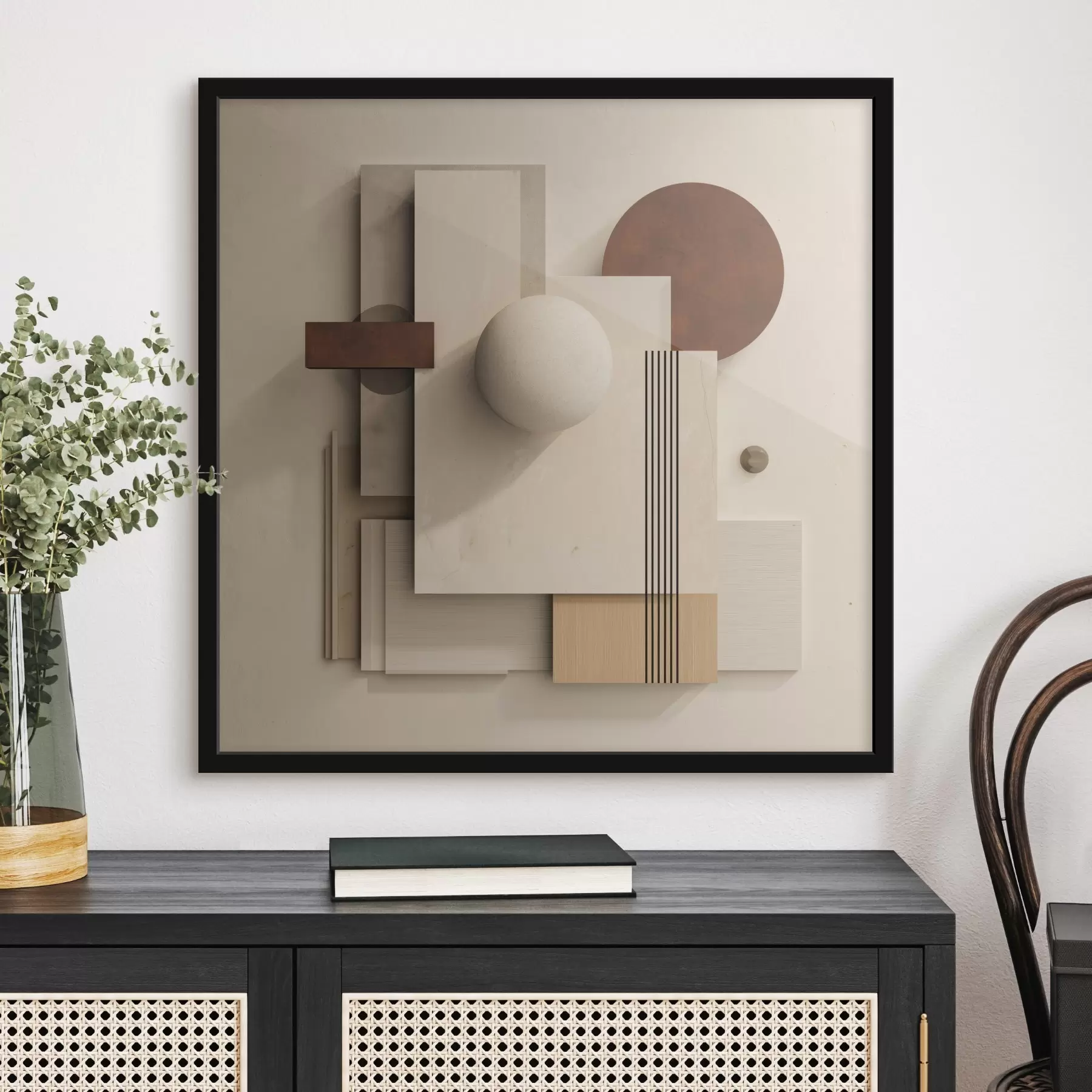 Papier peint photo Géométrie du calme dans un style minimaliste moderne f45856