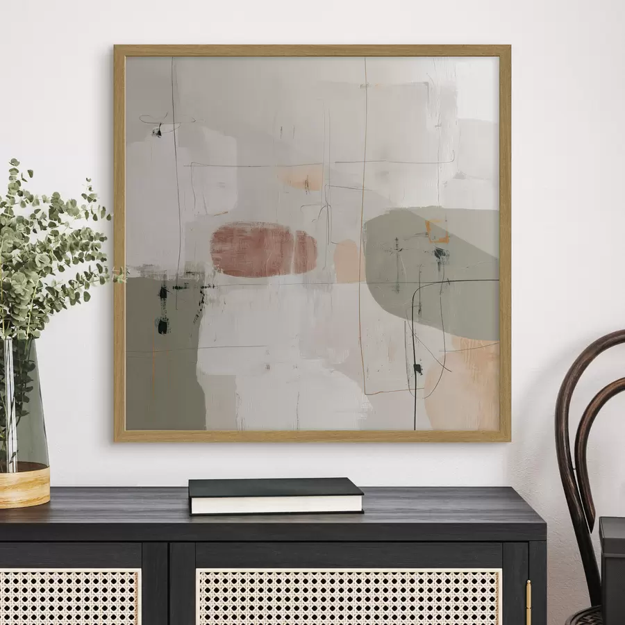 Papier peint photo Composition abstraite dans des tons pastel f45859