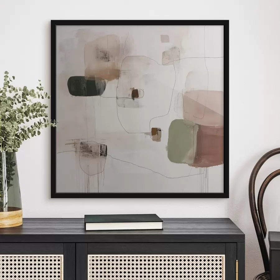 Fotobehang Abstract minimalisme in warme tinten f45860