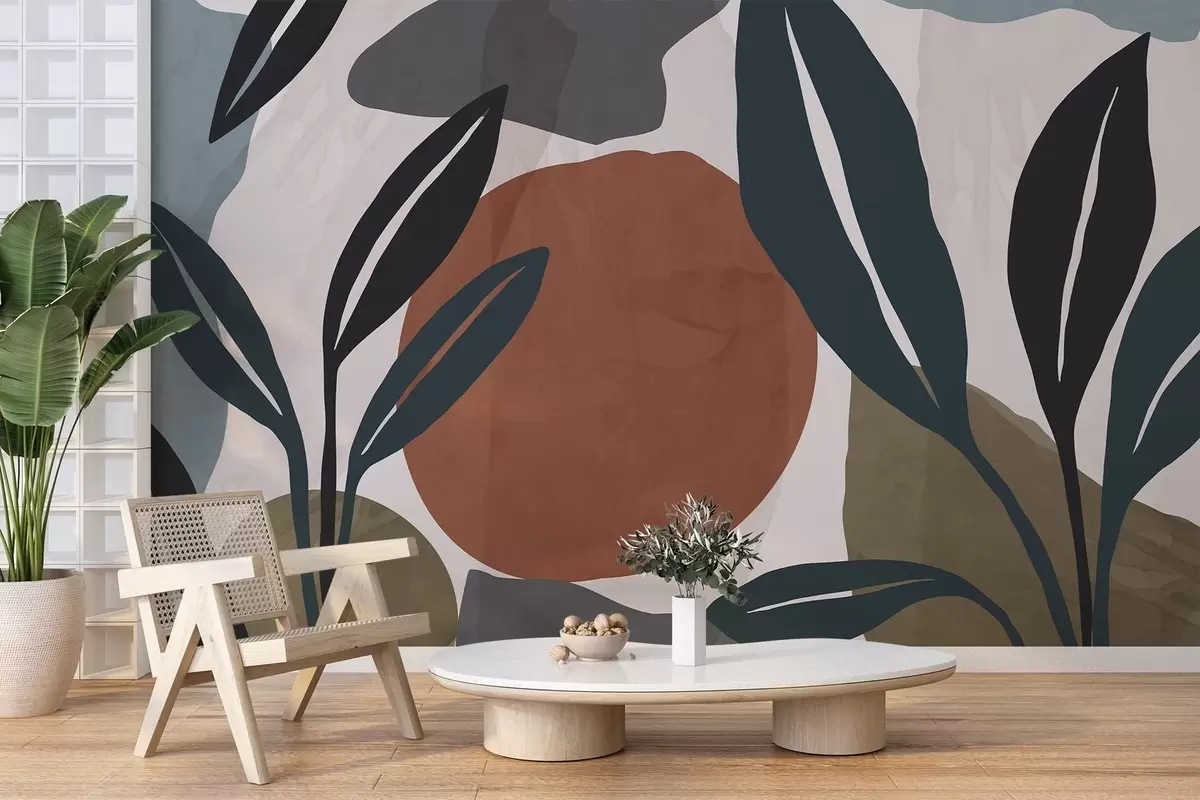 Fotobehang Abstracte botanica w04592