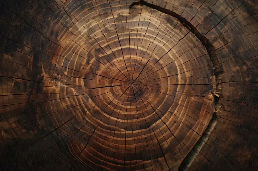 Papier peint photo Cernes des arbres w04642