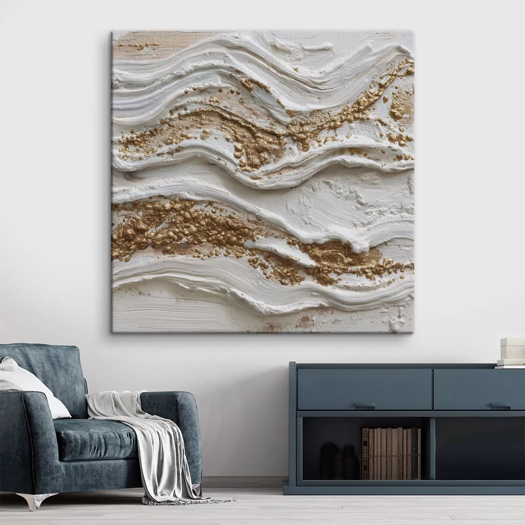  Peintures Vagues de relief dans un style abstrait texturé s45854