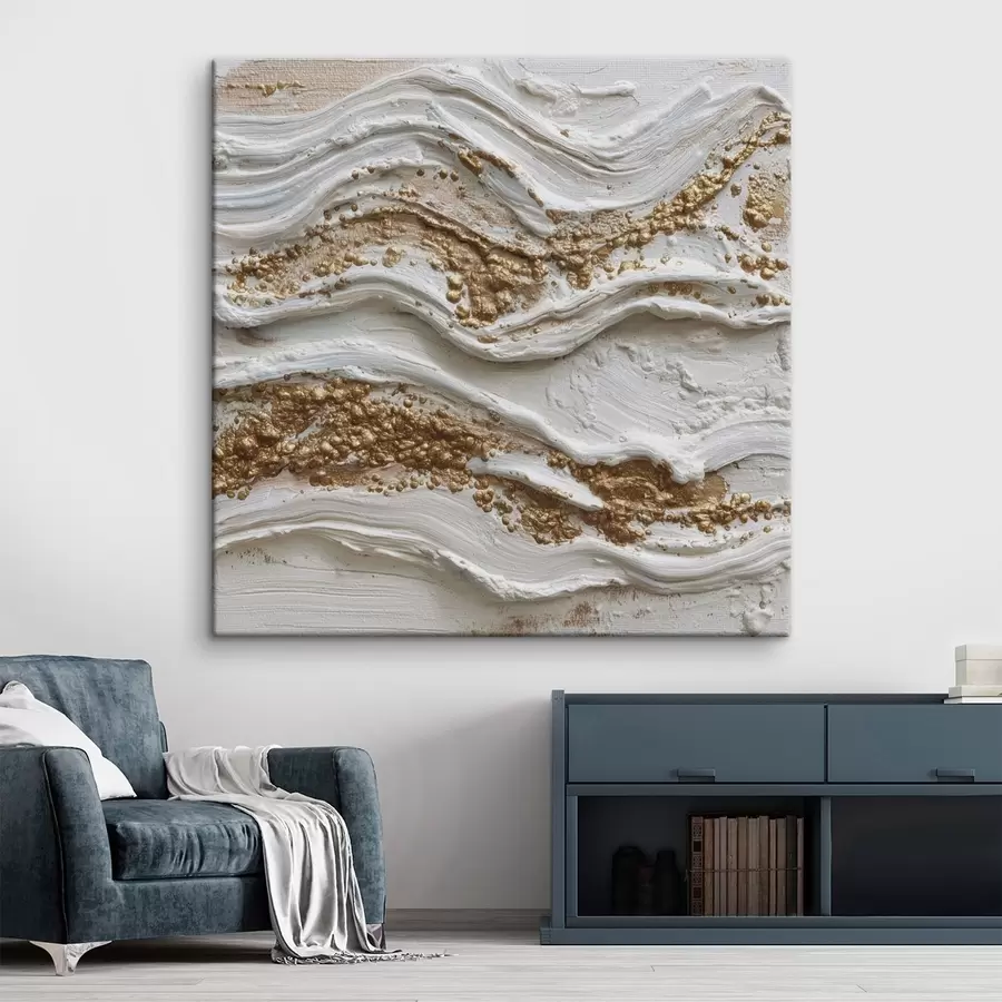 Peintures Vagues de relief dans un style abstrait texturé s45854
