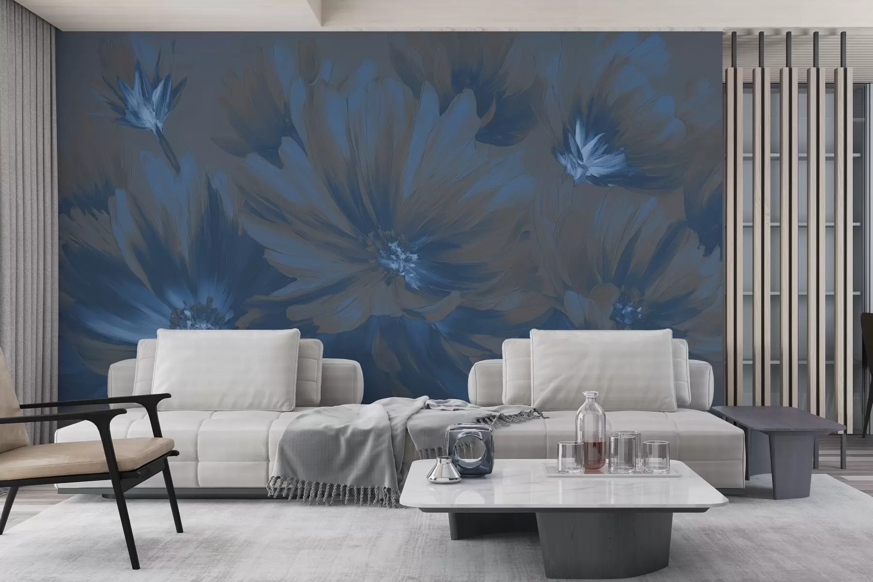 Fotobehang Abstracte bloemen w04670v2