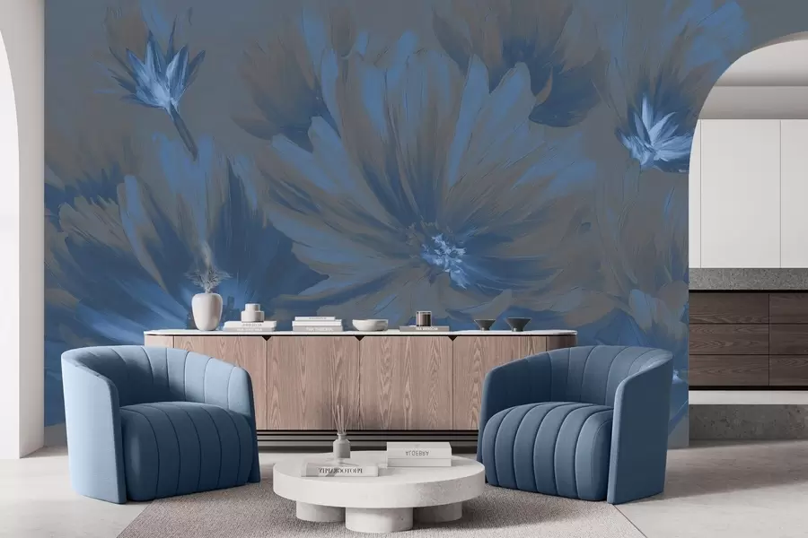 Fotobehang Abstracte bloemen w04670v2