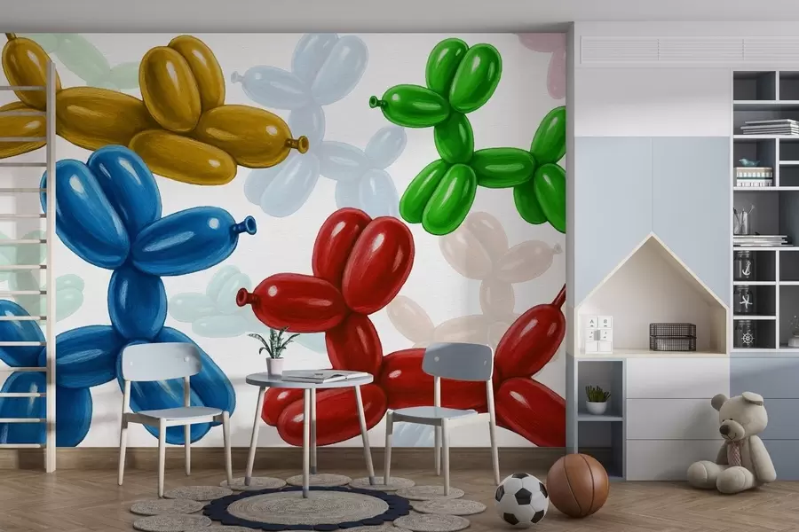 Fotobehang Hondvormige ballen w04675