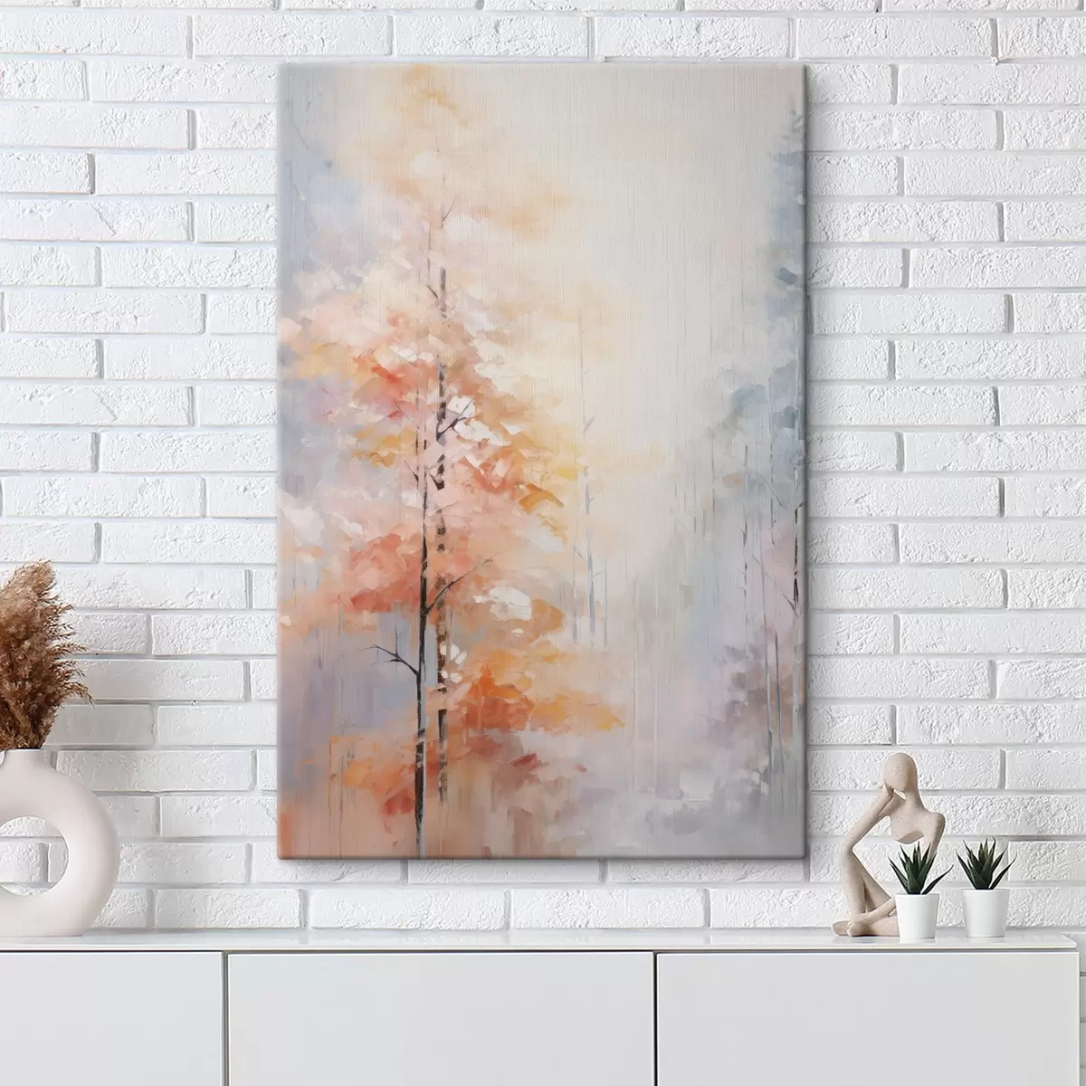  Peintures Peinture imitant une forêt en automne s46122