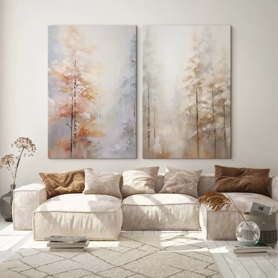  Schilderijen Herfstbos imitatie schilderij m00833