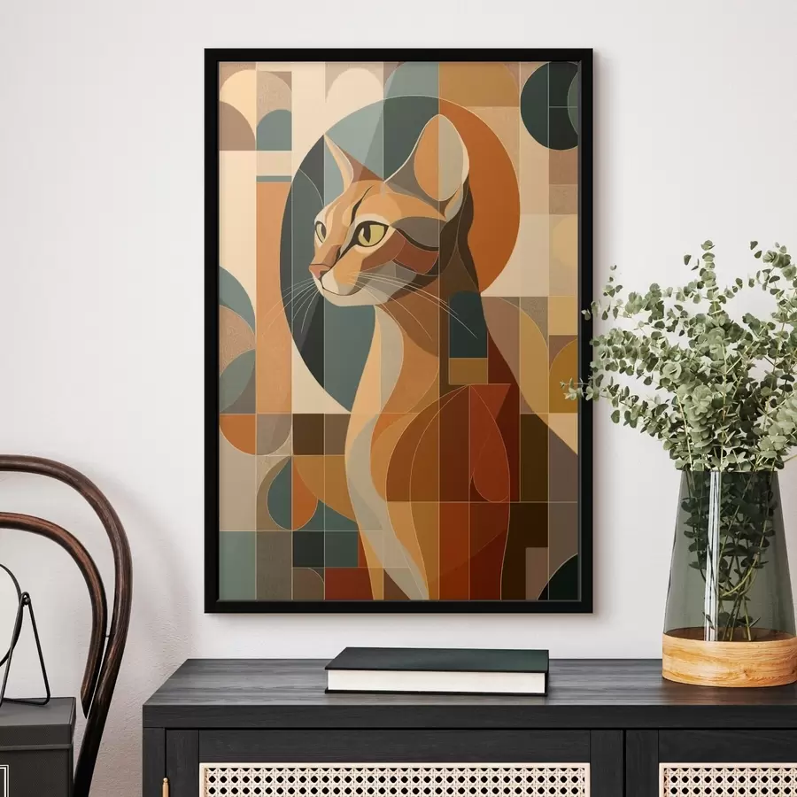 Papier peint photo Chat abstrait f46209