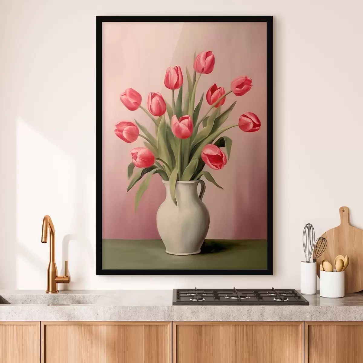 Poster Tulpen in een vaas f46210