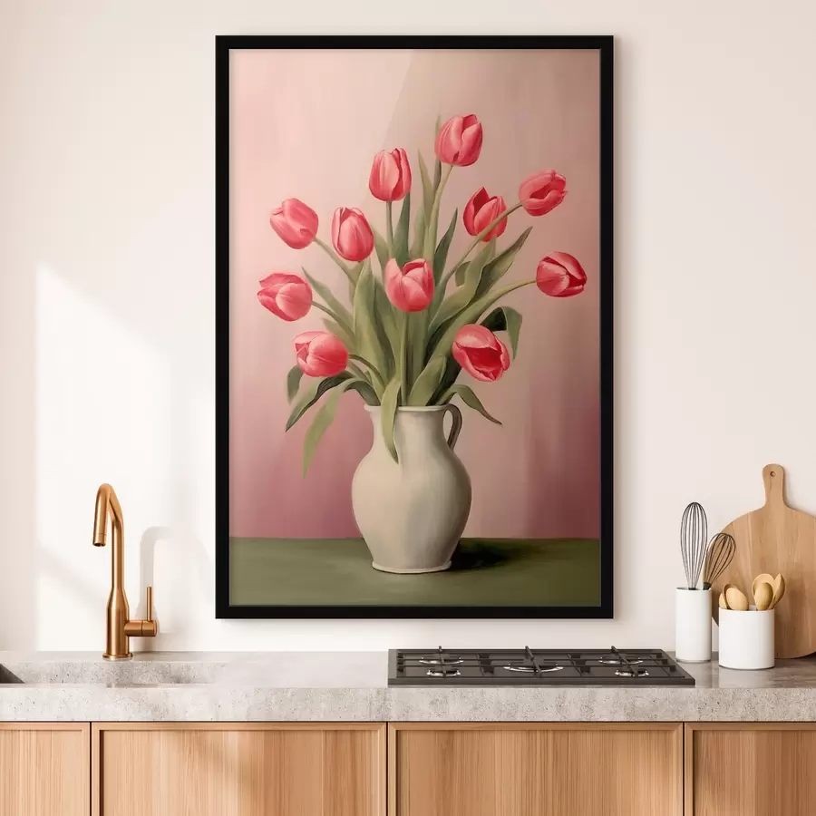 Papier peint photo Tulipes dans un vase f46210