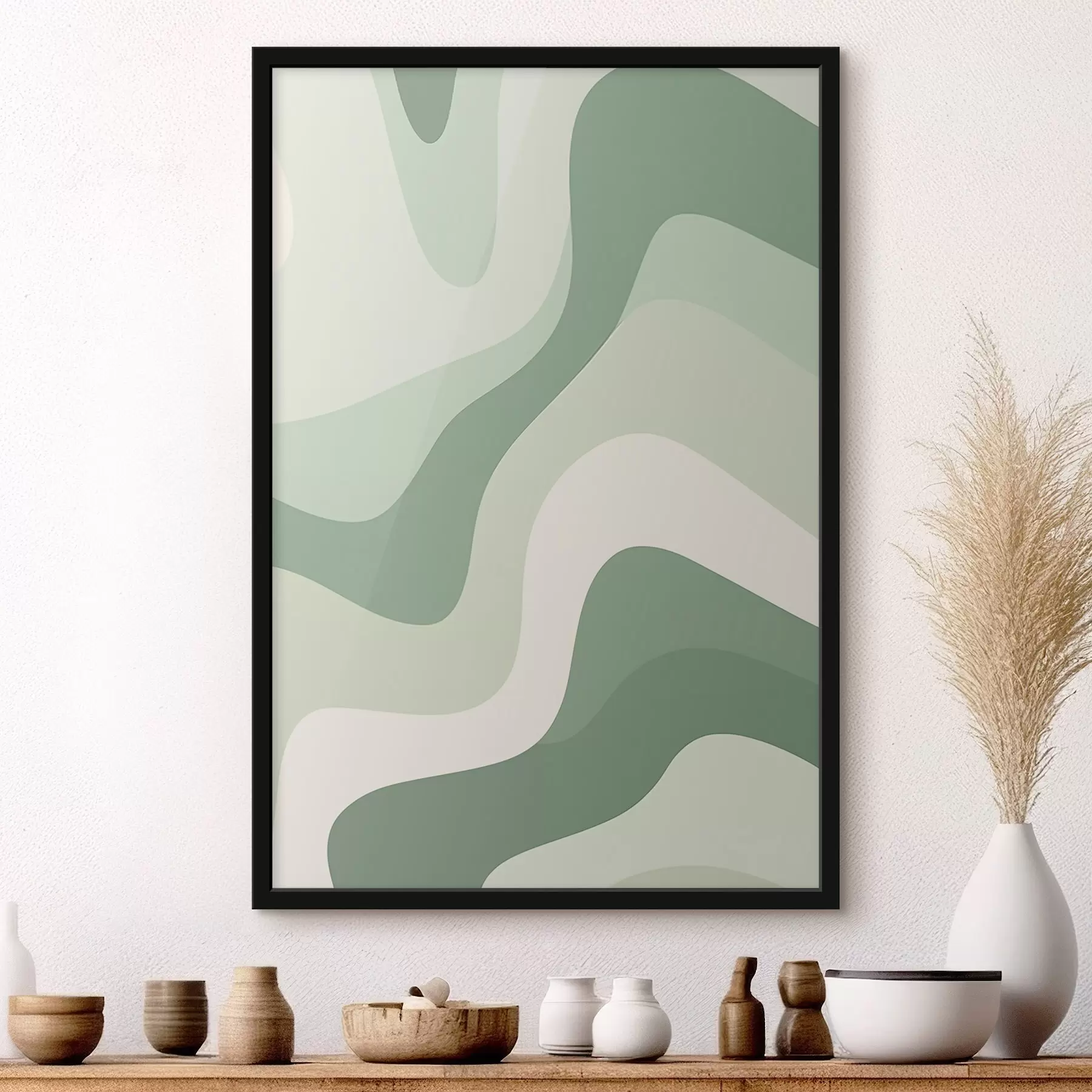 Fotobehang Abstracte golven f46215