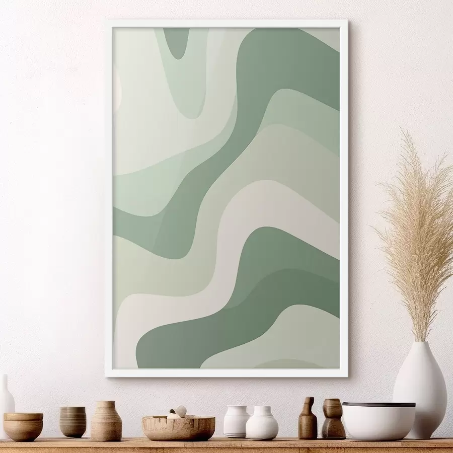 Papier peint photo Vagues abstraites f46215