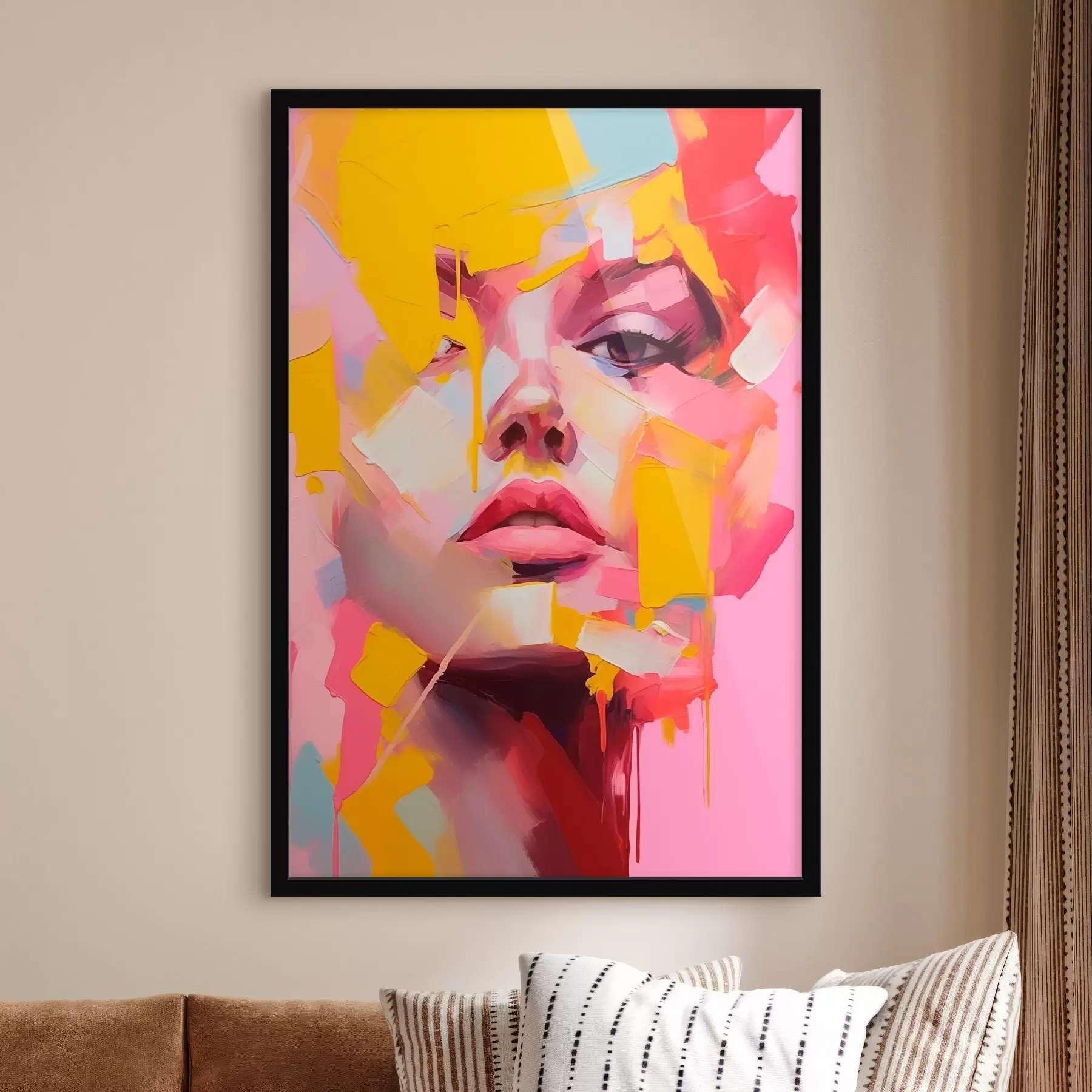 Fotobehang Abstract gezicht f46217