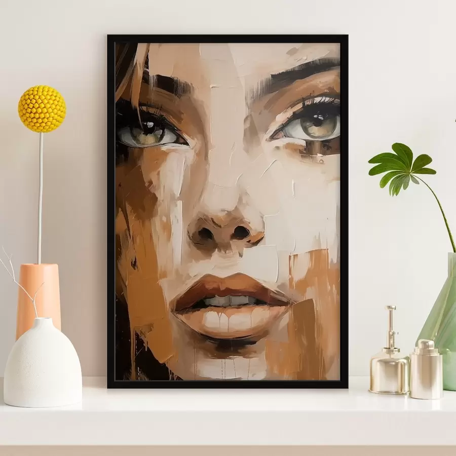 Papier peint photo Portrait féminin abstrait f46228