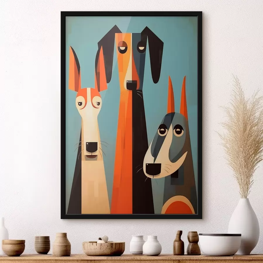 Papier peint photo Résumé Chiens f46236