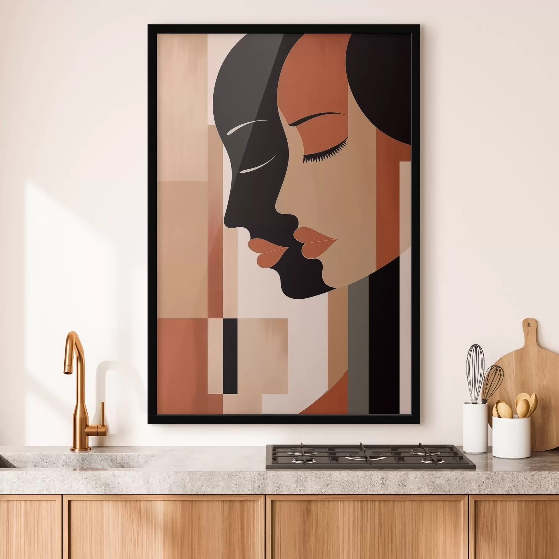 Fotobehang Abstracte gezichten f46241