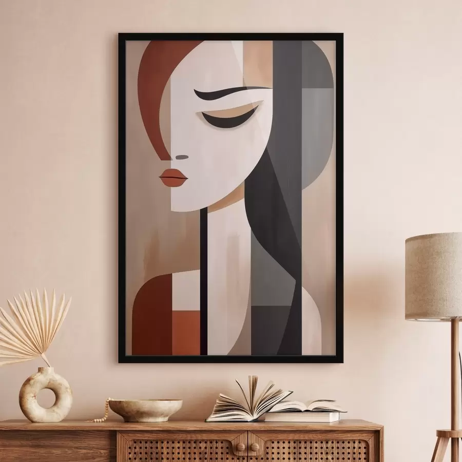 Fotobehang Abstracte gezichten f46242