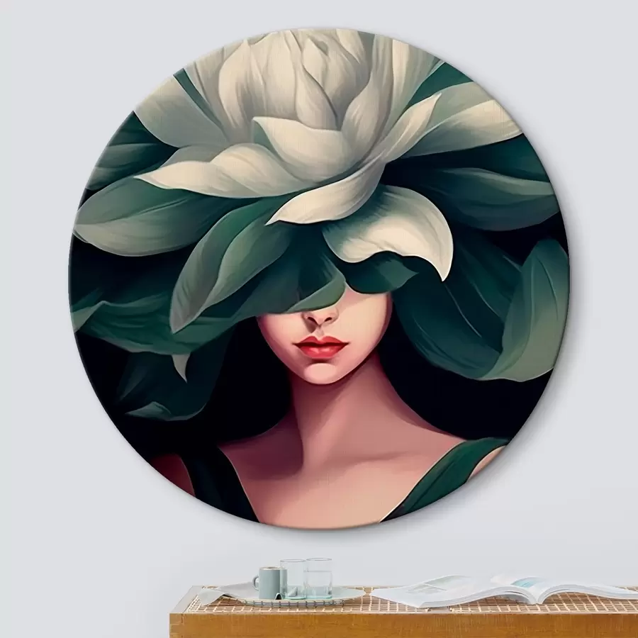  Schilderijen Meisje met een bloem r46207