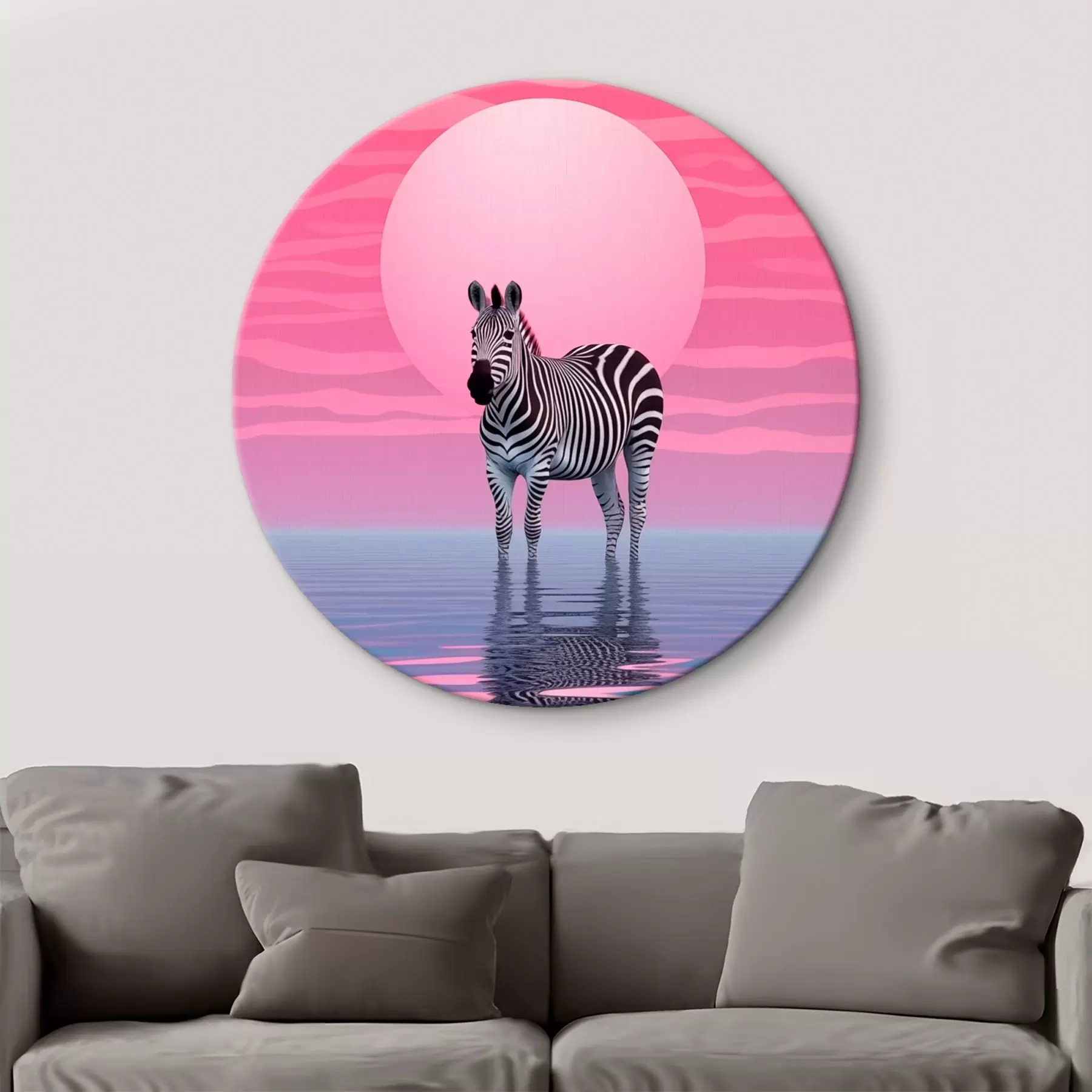  Schilderijen Zebra bij zonsondergang r46230