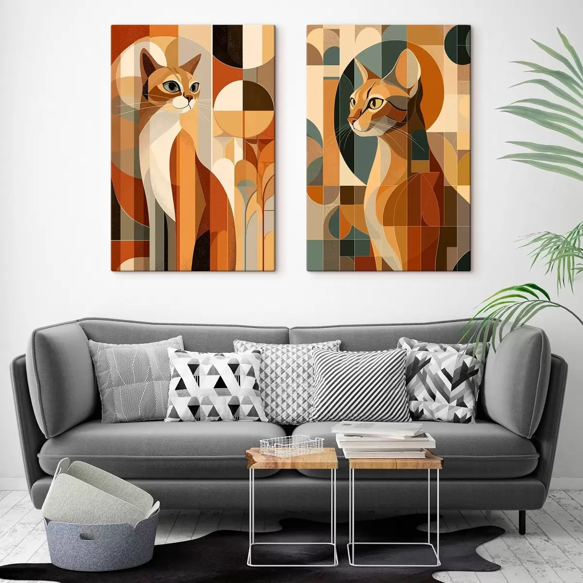  Peintures Résumé chats m00841