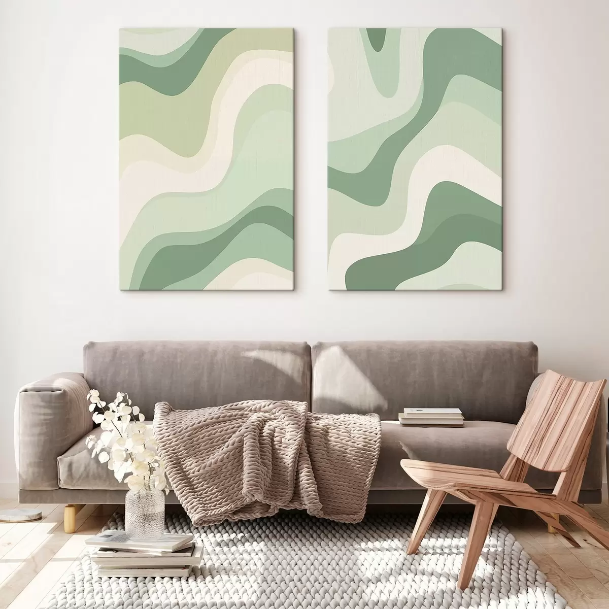  Peintures Vagues abstraites m00842