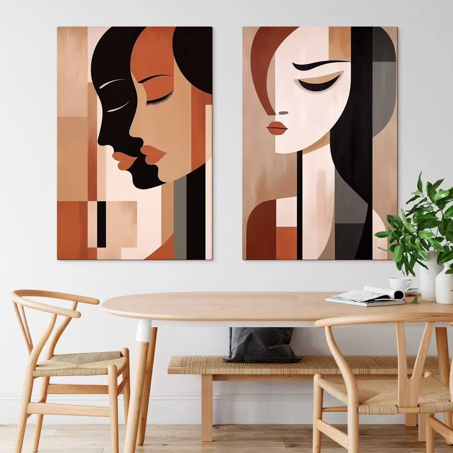  Peintures Visages abstraits m00847