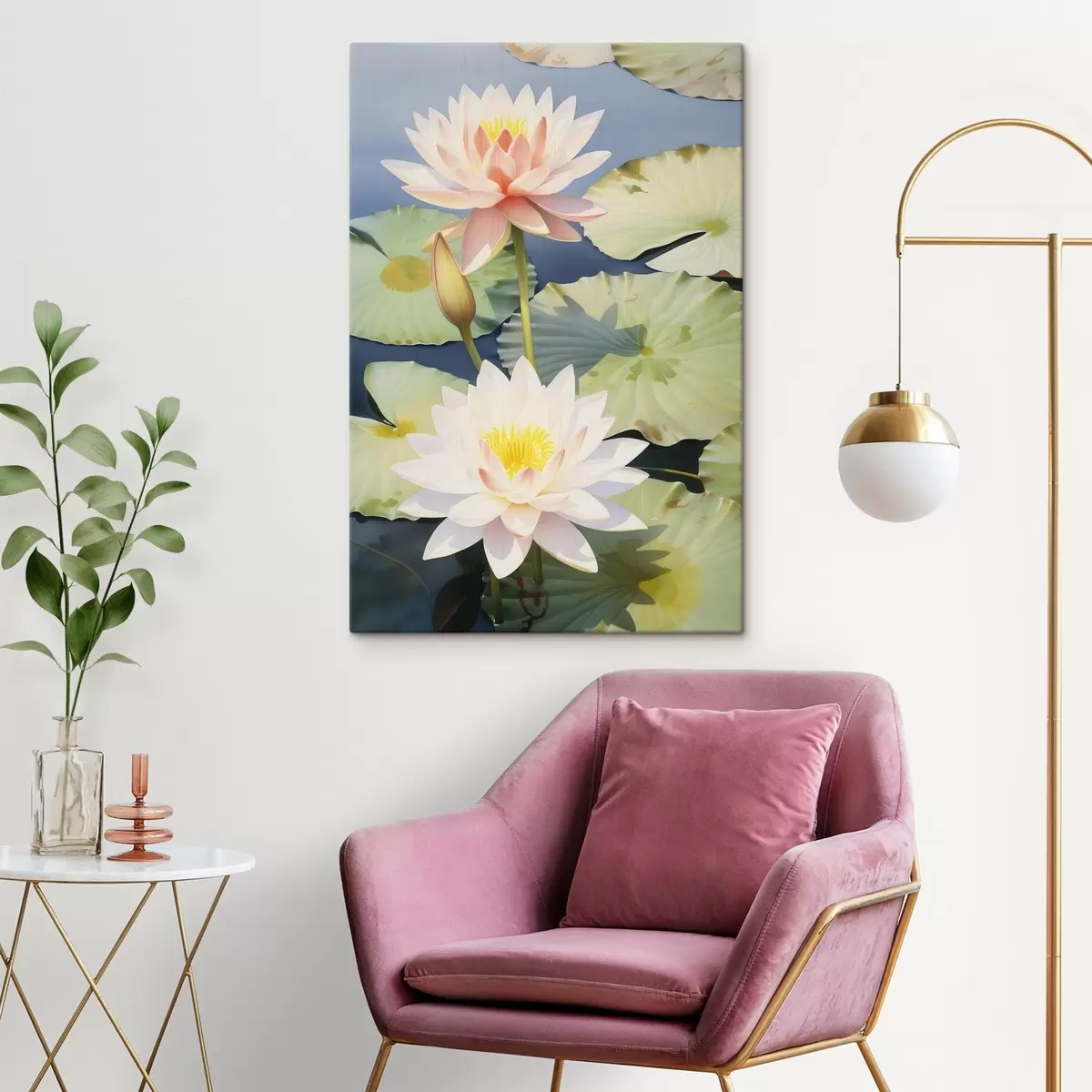  Schilderijen Luxe lotusbloemen s46089