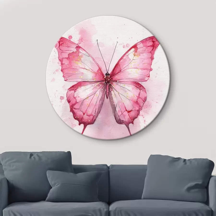  Peintures Papillon délicat sur fond aquarelle r46077