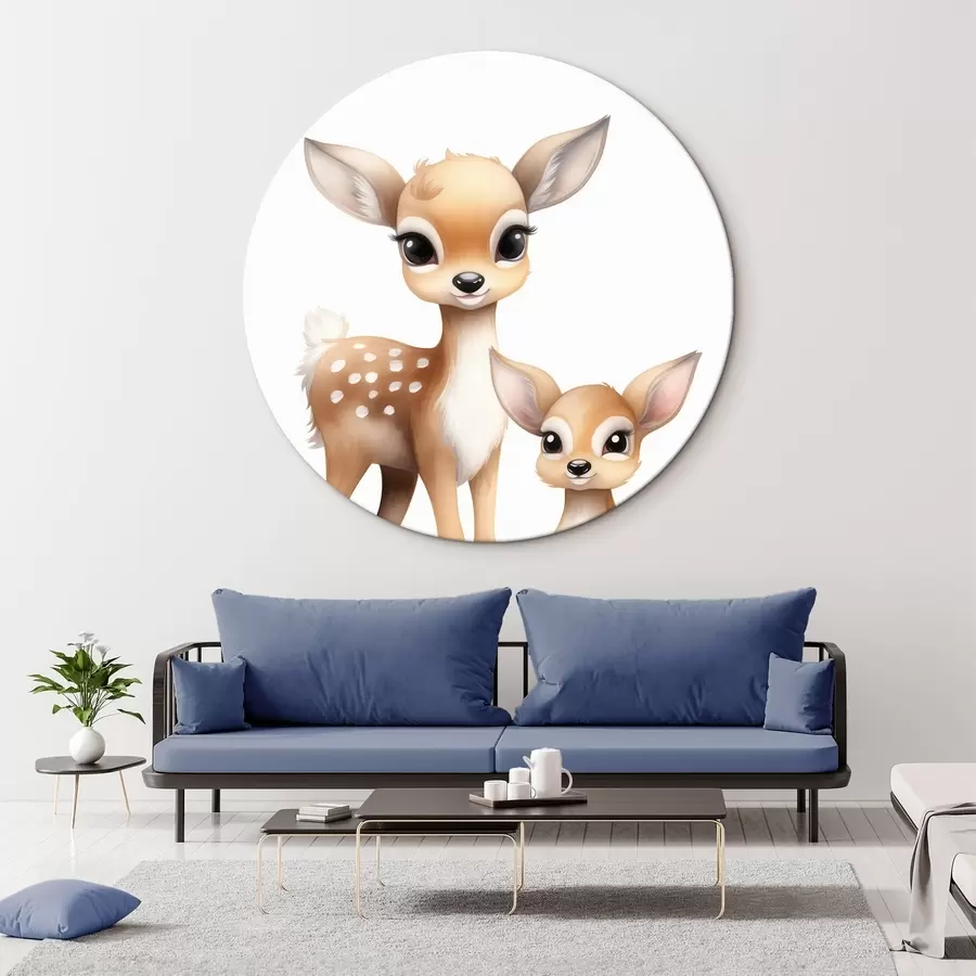  Schilderijen Twee reekalfjes r46080