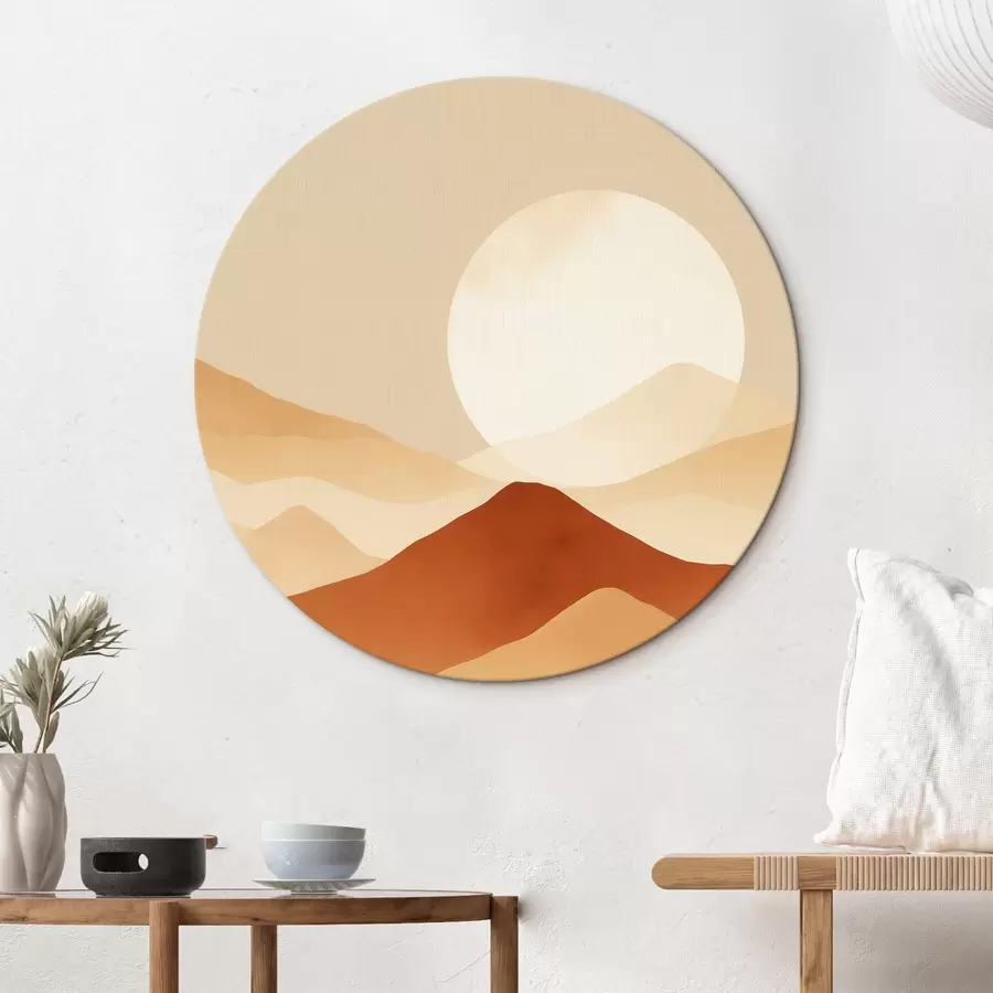  Schilderijen Enorme maan tegen een achtergrond r46083