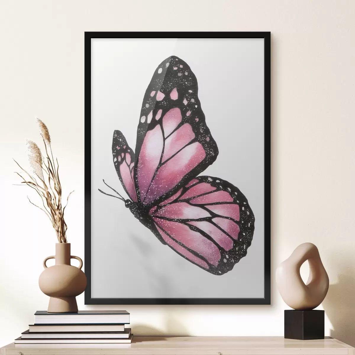 Affiche Papillon luxueux, imitation aquarelle f46074