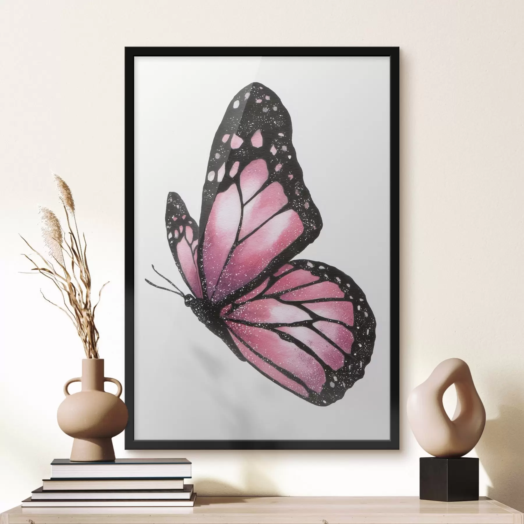 Papier peint photo Papillon luxueux, imitation aquarelle f46074