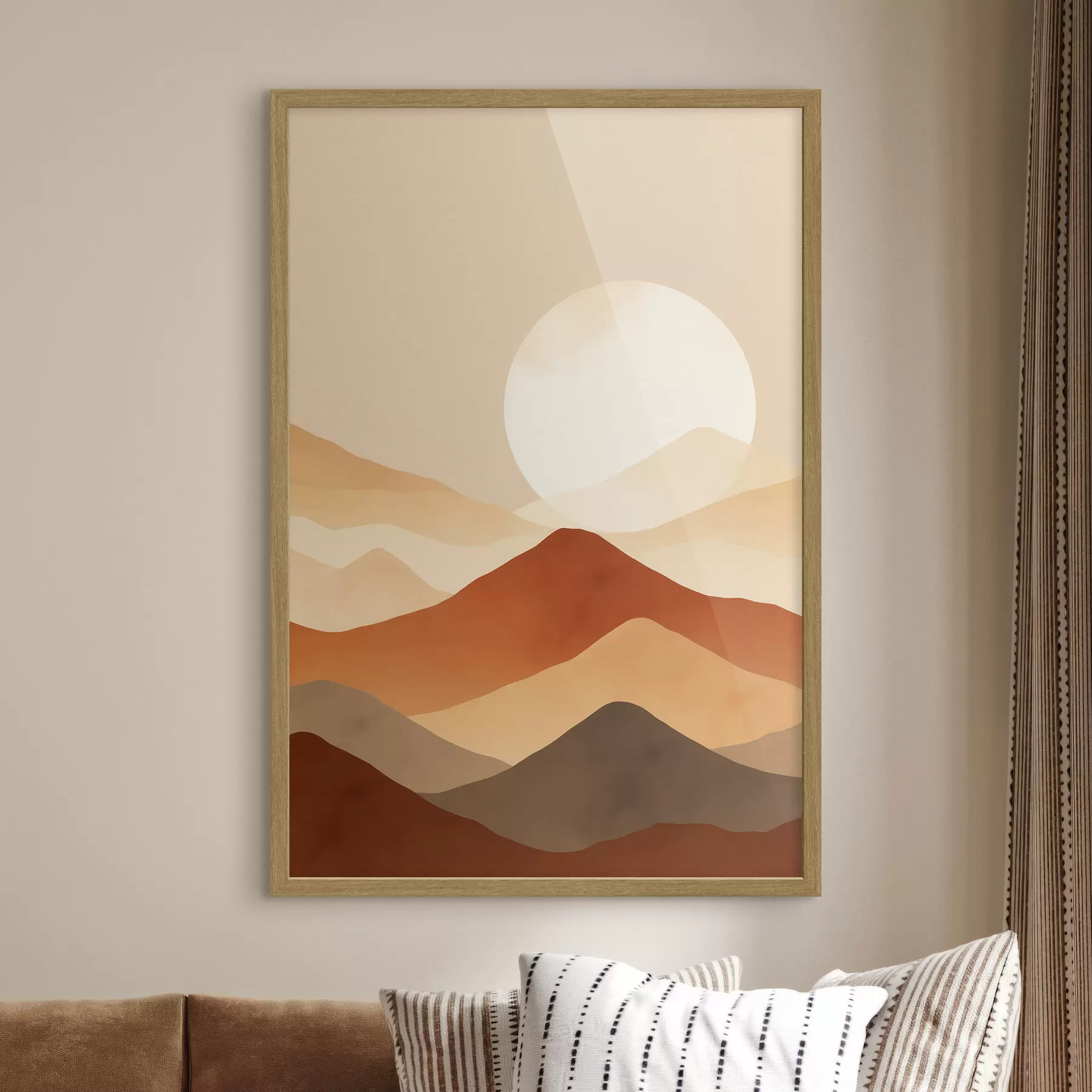 Papier peint photo Une lune immense sur fond f46083