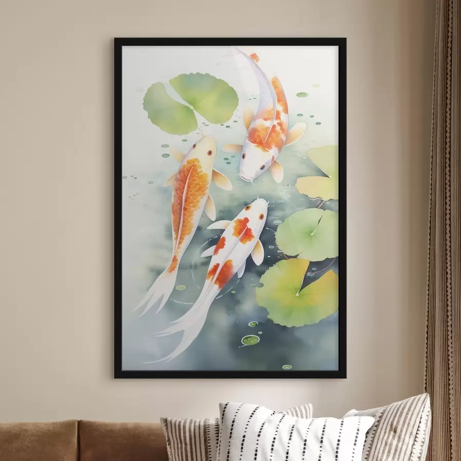 Fotobehang Drie vissen f46085