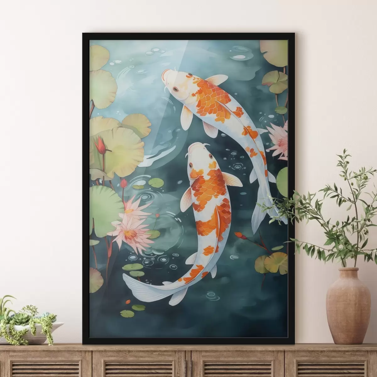 Affiche Poisson dans un étang f46087