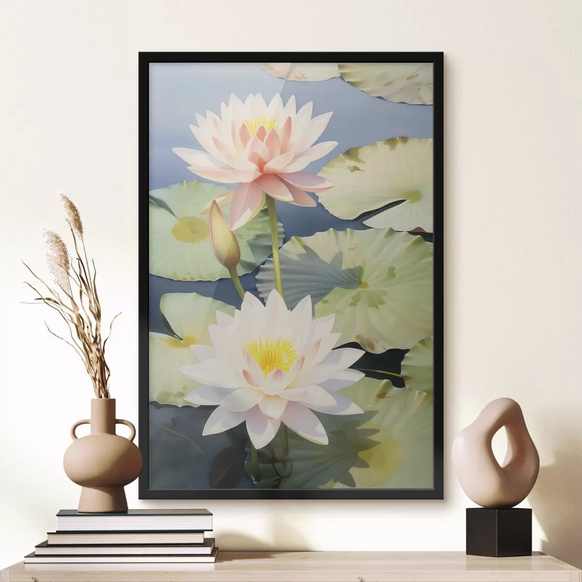 Poster Luxe lotusbloemen f46089