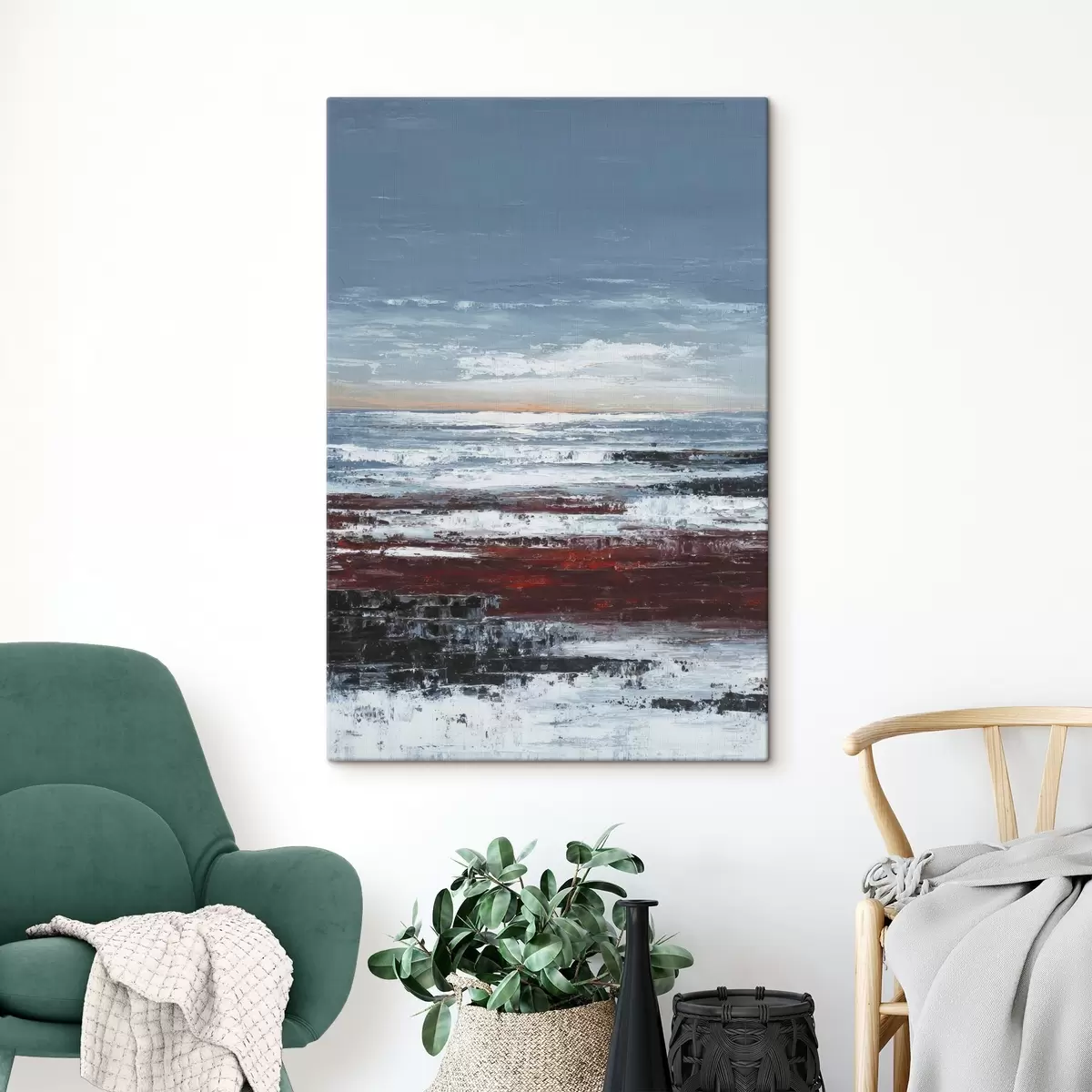  Schilderijen Abstract zeegezicht s46014