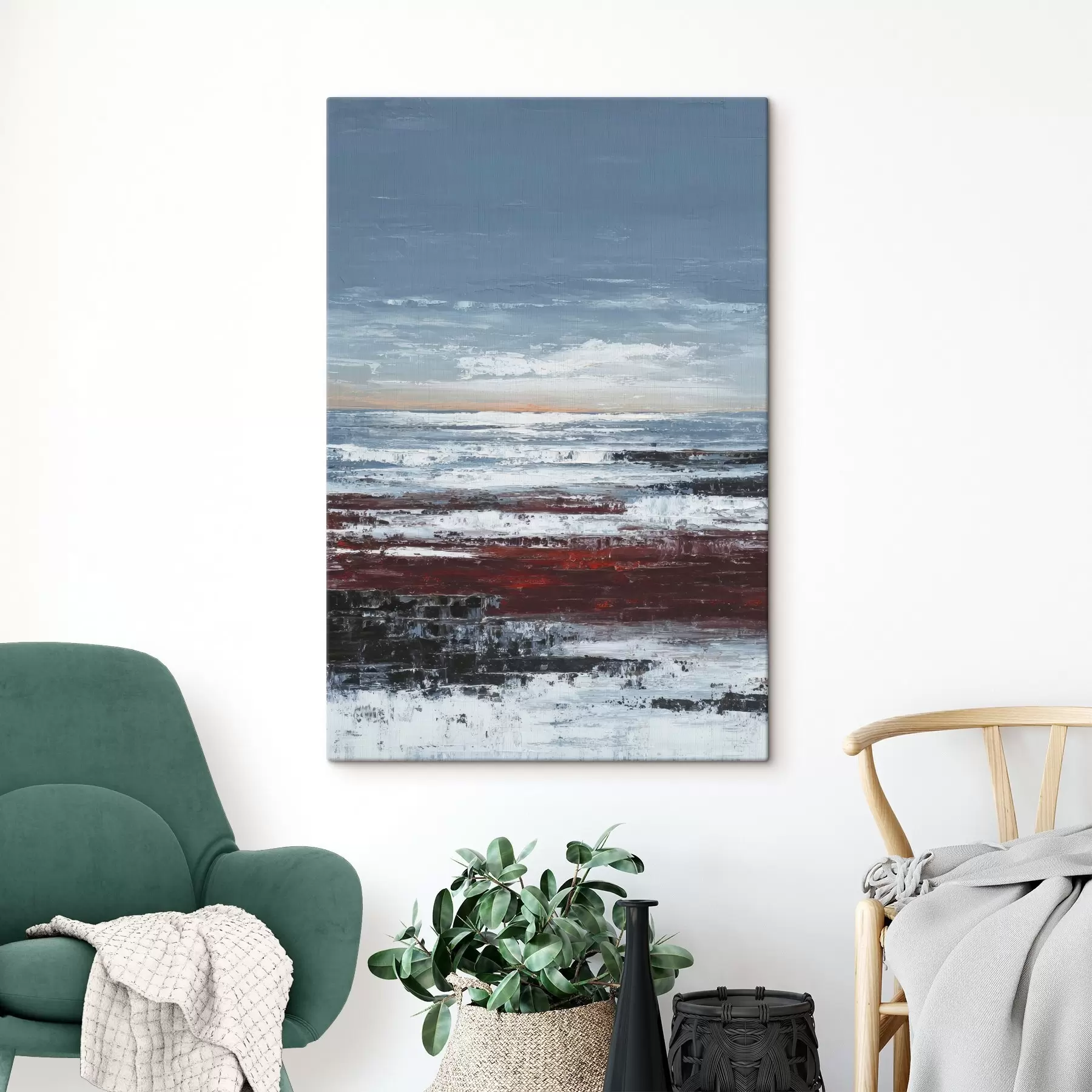  Schilderijen Abstract zeegezicht s46014