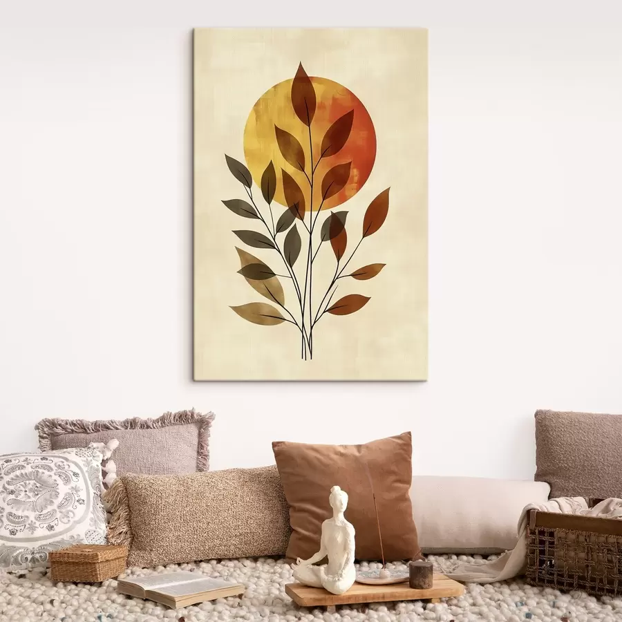  Peintures Branche avec feuilles s46132