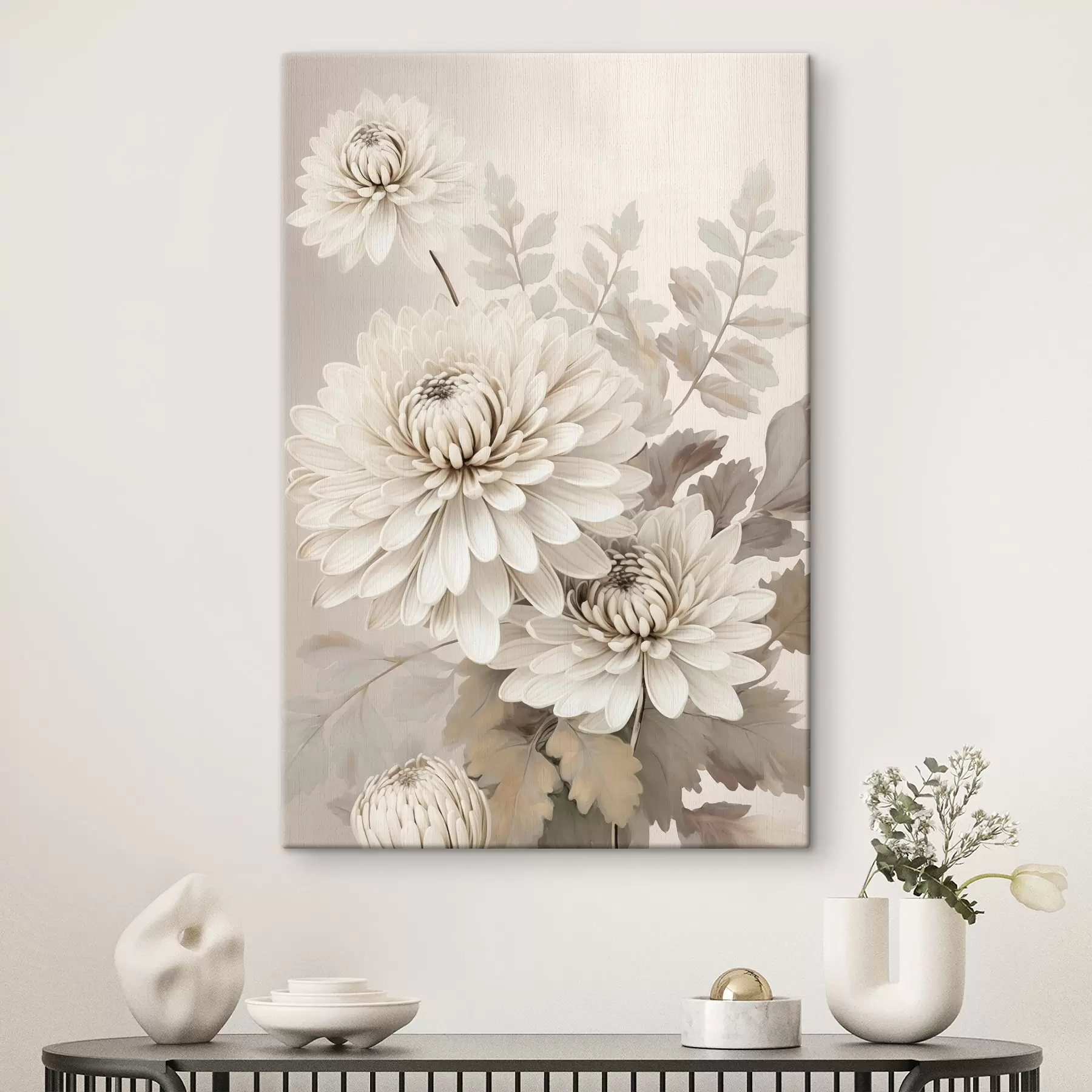  Peintures Chrysanthèmes abstraits s46261