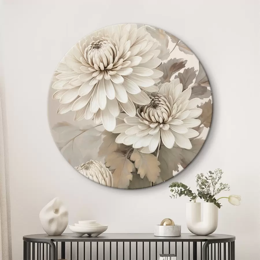  Schilderijen Abstracte chrysanten r46261