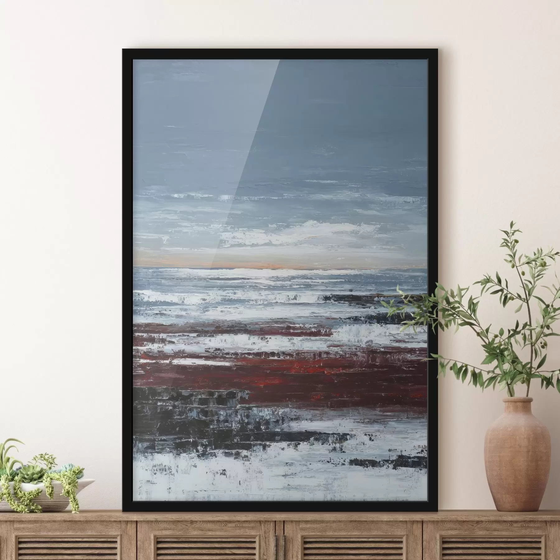 Fotobehang Abstract zeegezicht f46014